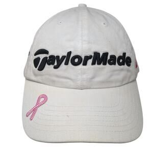 TaylorMade Pink Stuff Slideback Baseball Cap White One Size Adjustable 6 Panel